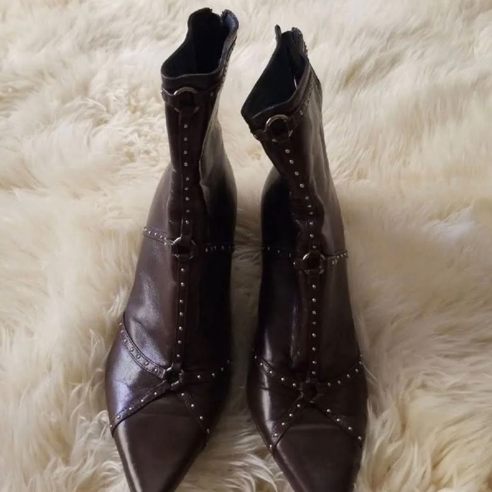 WANT TO BUY!!! Dior vintage lace up heeled ankle boots! US size 8 or 8.5!!!